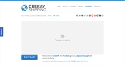 Desktop Screenshot of ceekayshipping.com