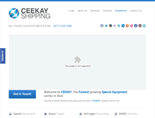 Tablet Screenshot of ceekayshipping.com